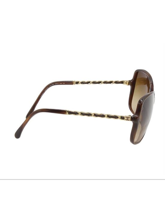 Chanel Leather Chain Frame Sunglasses Eyewear main image 5